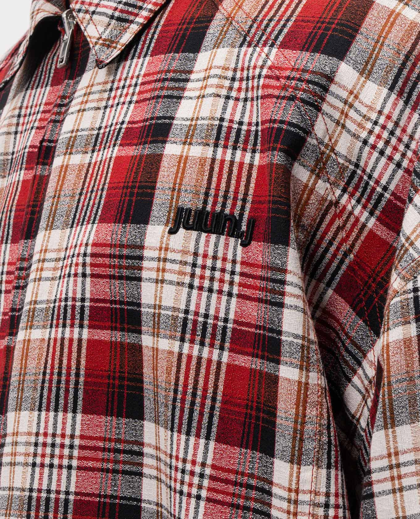 

Reversible wool jacket with logo embroidery Juun.j, Red