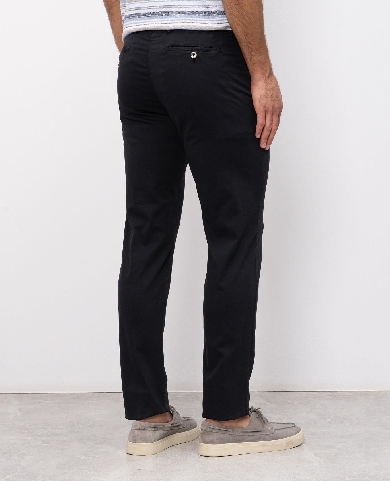 Black silk pants Marco Pescarolo 4