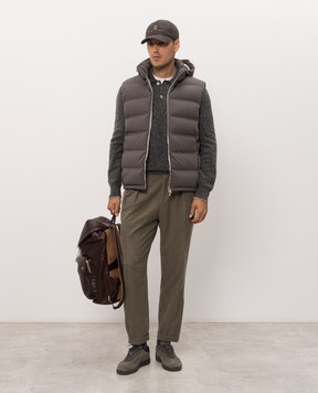 Brunello Cucinelli Gray down vest MV4061605