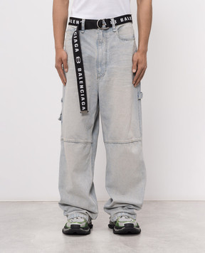 Balenciaga Blue jeans with a worn effect 868521TDW14