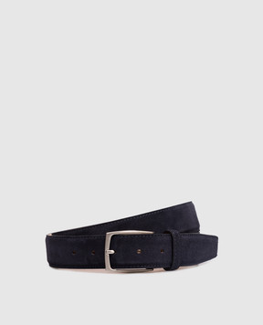 ISAIA Blue suede belt FB0047PLF04