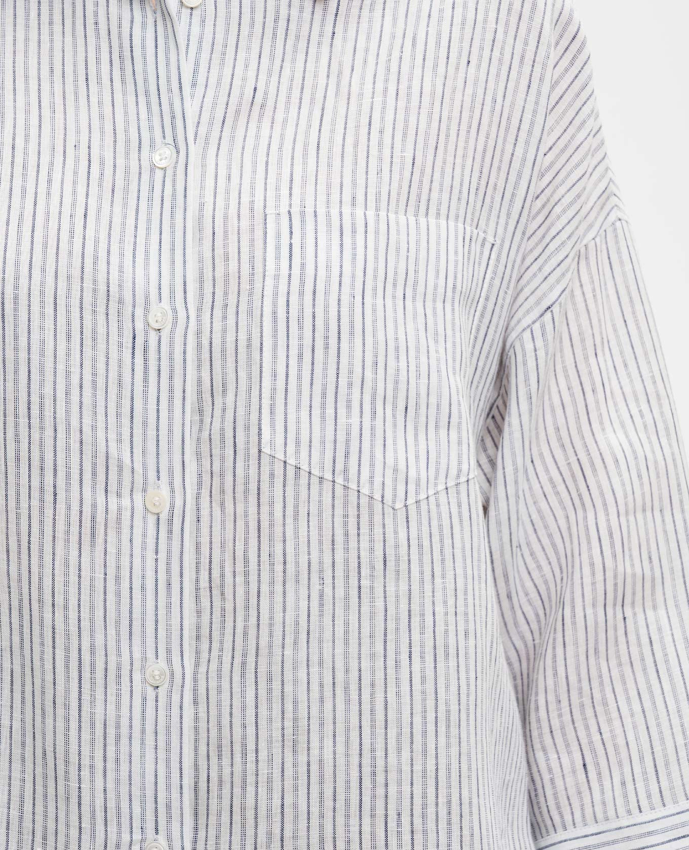 

PANETTO white striped linen shirt Max Mara Weekend