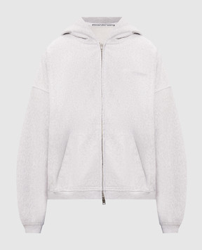 Alexander Wang Grey melange sports jacket with crystals UCC3262304