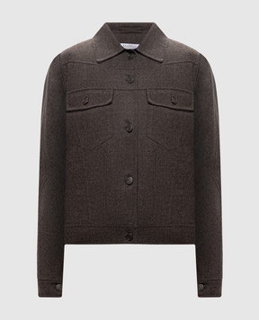 Max Mara Brown RAPACE wool jacket MXSRAPACE