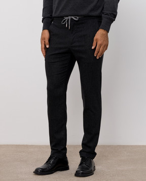 Marco Pescarolo Gray wool and cashmere pants CARACCIOLO5429