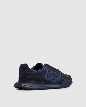 Dolce&Gabbana Dg Athletic blue suede sneakers CS2384A0836