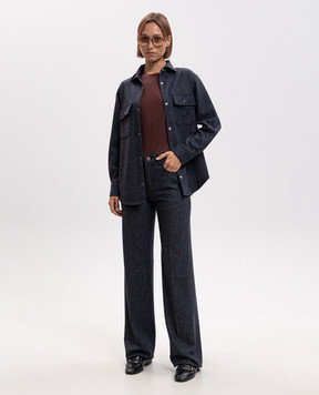 Marco Pescarolo Blue wool pants FEMMENA5TD5482