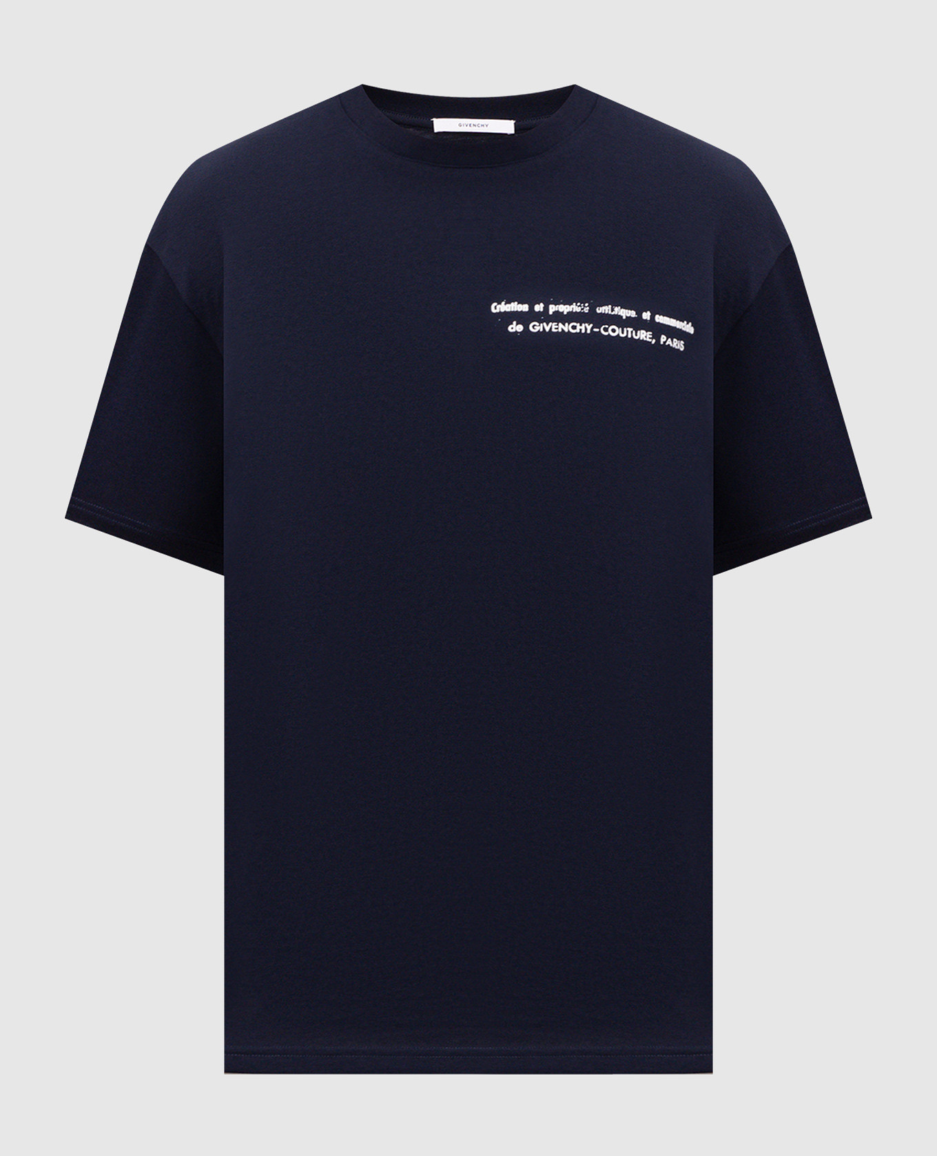 Blue t-shirt with Archives print