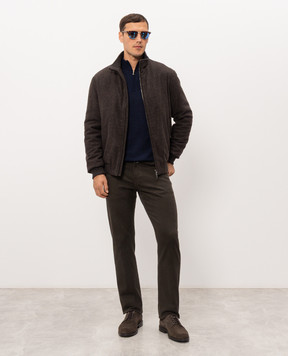 Cashmere&Whiskey Blue wool, silk and cashmere jumper 477