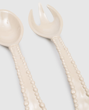 Baci Milano Pearl Salad Serving Set CUTLCOL01