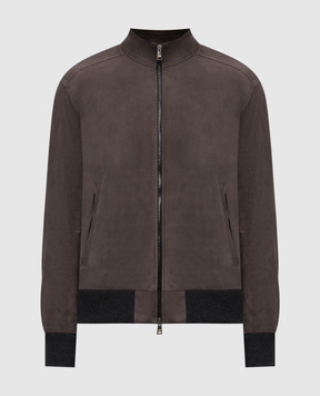 Cashmere&Whiskey Brown suede jacket DF272