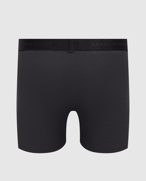 Stefano Ricci Black boxer briefs with logo pattern BXM22SICOTT