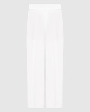 Brunello Cucinelli White linen pants MH126P7197