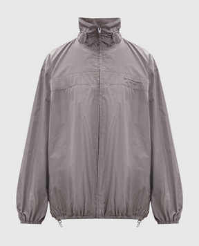 Alexander Wang Grey windbreaker with logo embroidery 1WC3262771