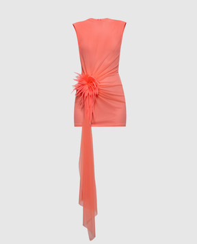 David Koma Pink mini dress with applique SS26DK01D
