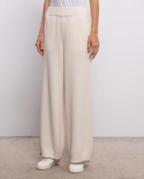 Brunello Cucinelli Ivory cashmere pants M12722299