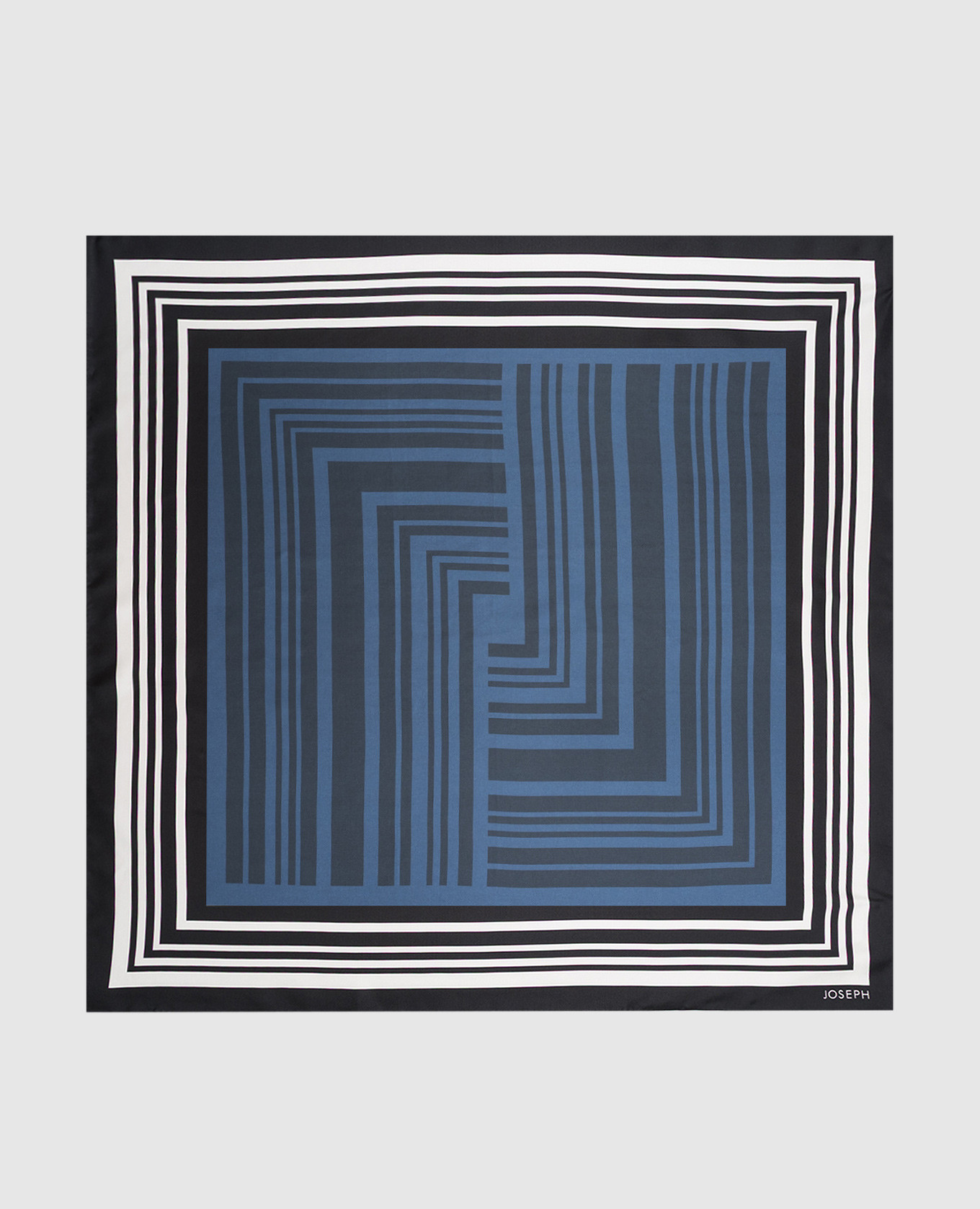 Blue Zenza silk scarf