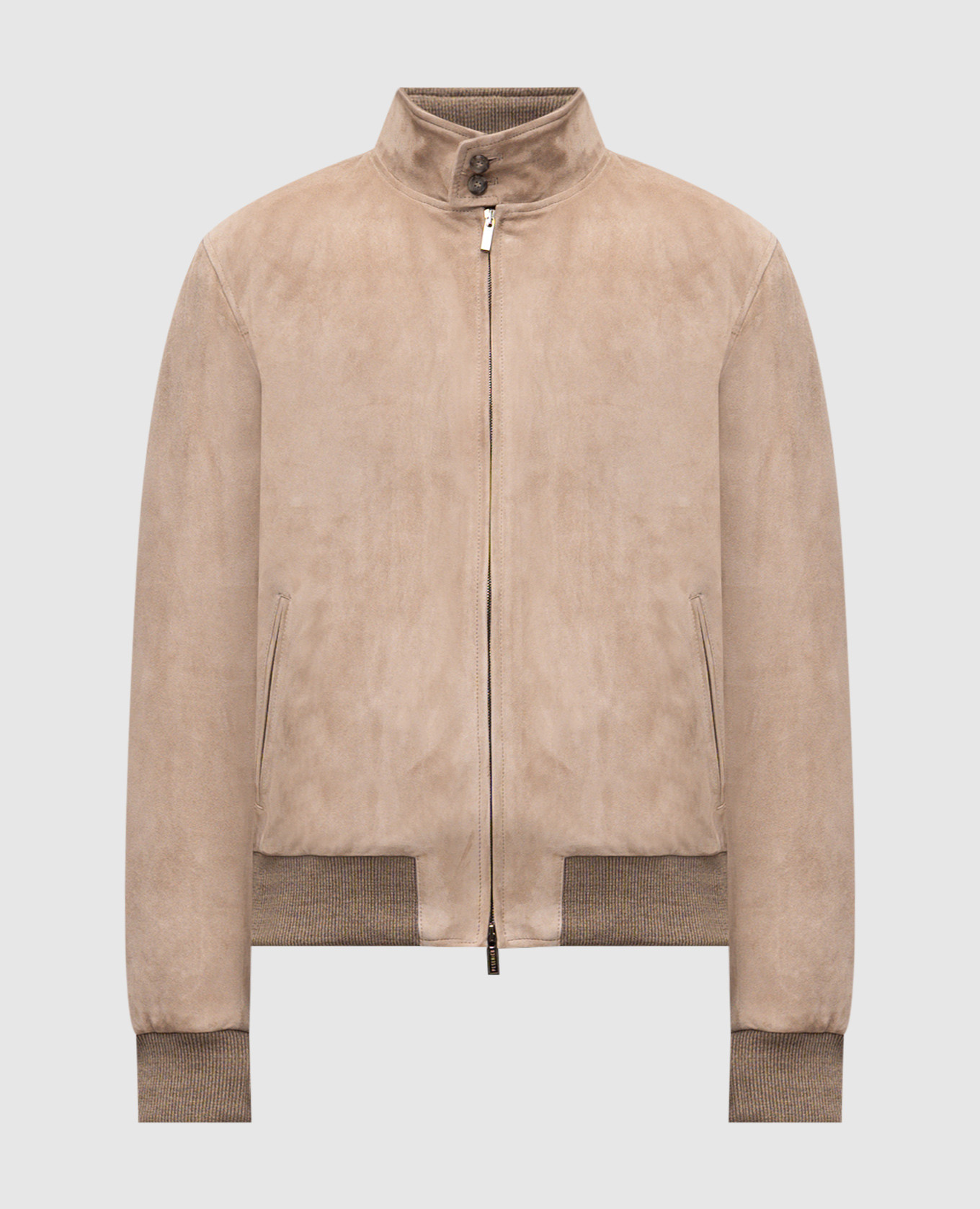 

Beige suede down jacket Peserico