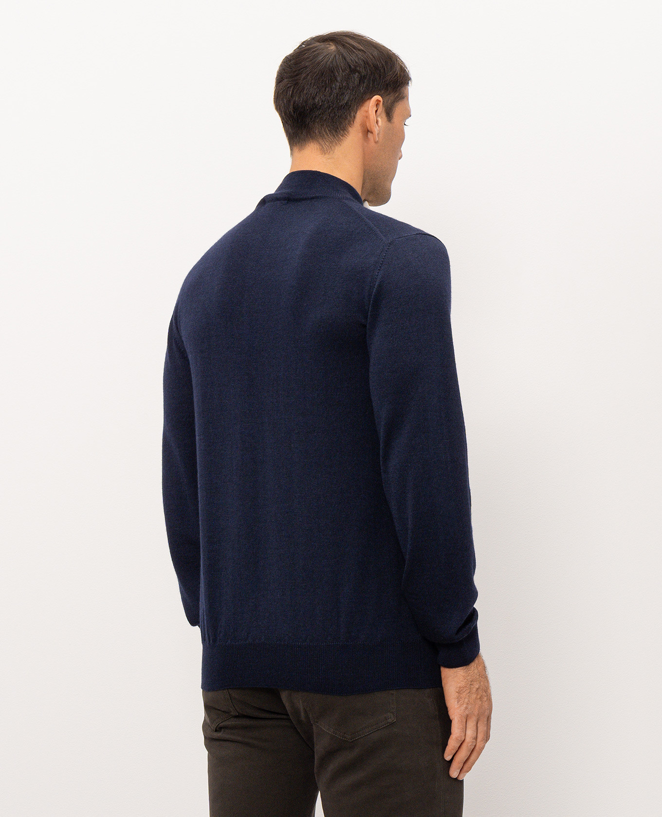 Blue wool, silk and cashmere jumper Cashmere&Whiskey 4