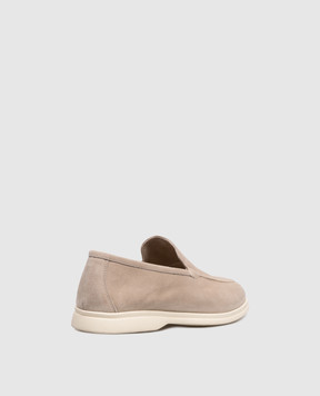 Pini Parma Beige suede loafers SHOXMOCBEI