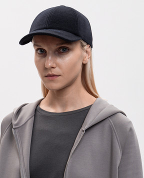 Max Mara LANCIA blue cashmere cap MXALANCIA
