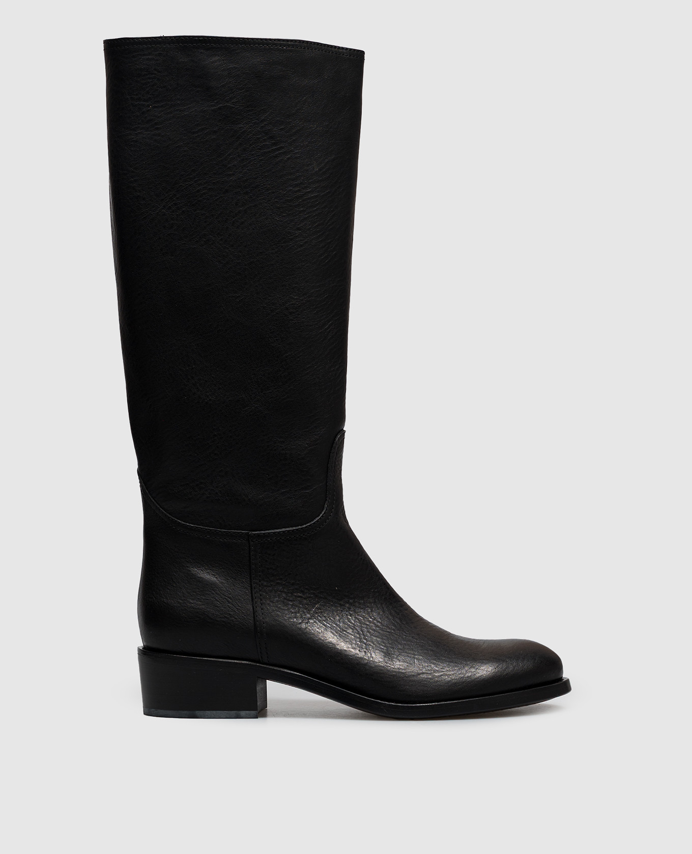 Black leather boots Georgia