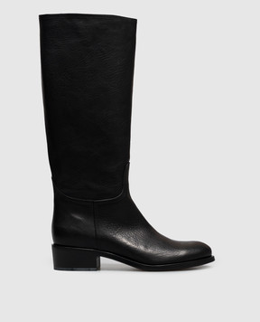 AGL Black leather boots Georgia GEORGIA