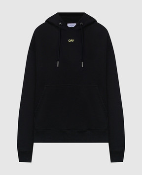 Off-White Black hoodie with Dark Slime print 44MBB085S26F003