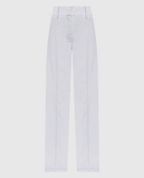 Gabriela Hearst Cecilia blue wool and silk trousers 4262036W180