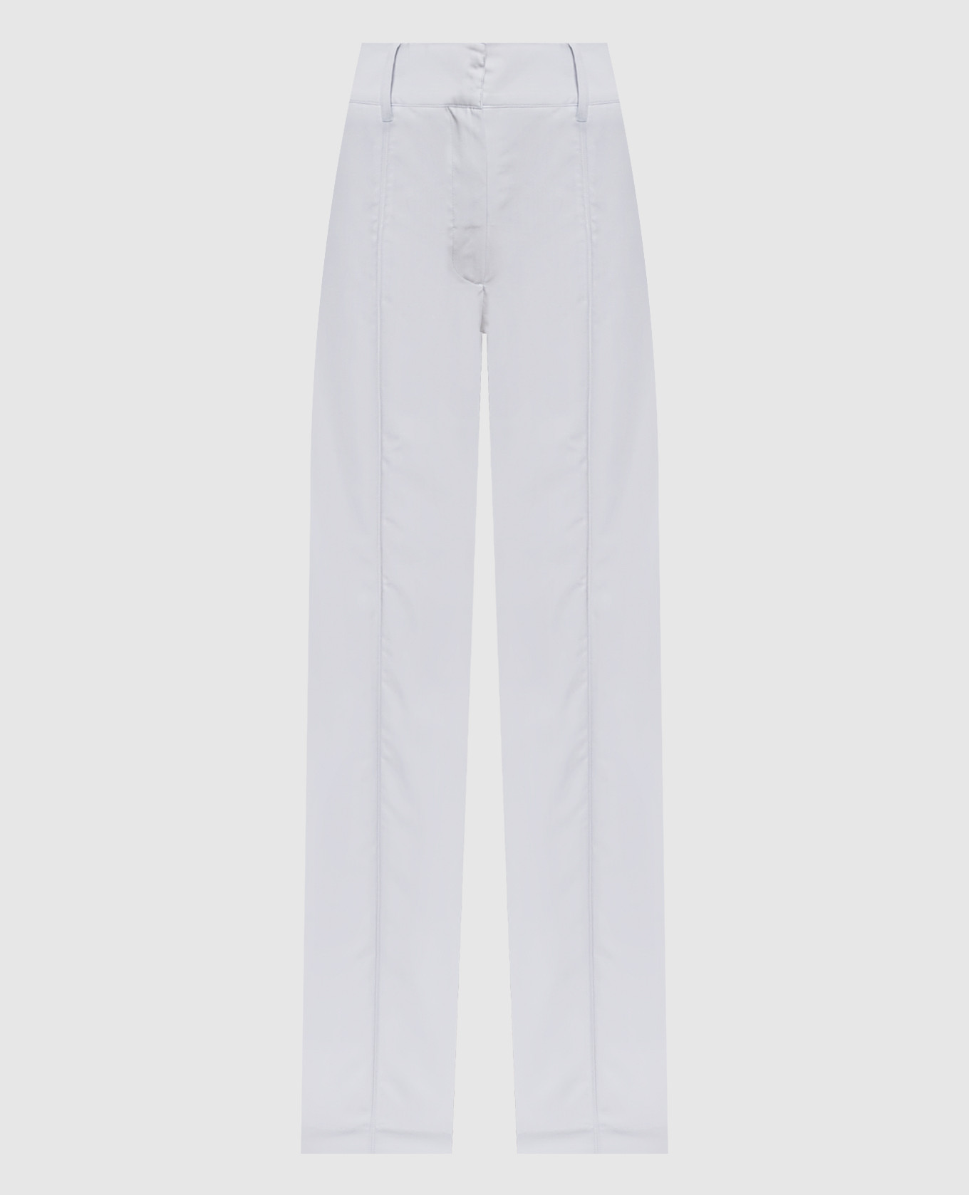 Cecilia blue wool and silk trousers