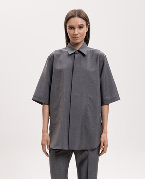 Sofie D`Hoore Bodhi grey wool shirt BODHIWOM