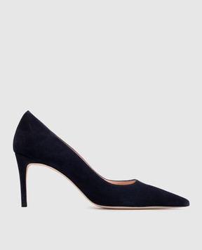 Stuart Weitzman Blue suede POWER shoes SK327