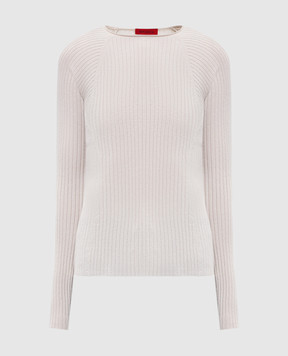 Max & Co Beige OSANNA ribbed wool jumper OSANNA