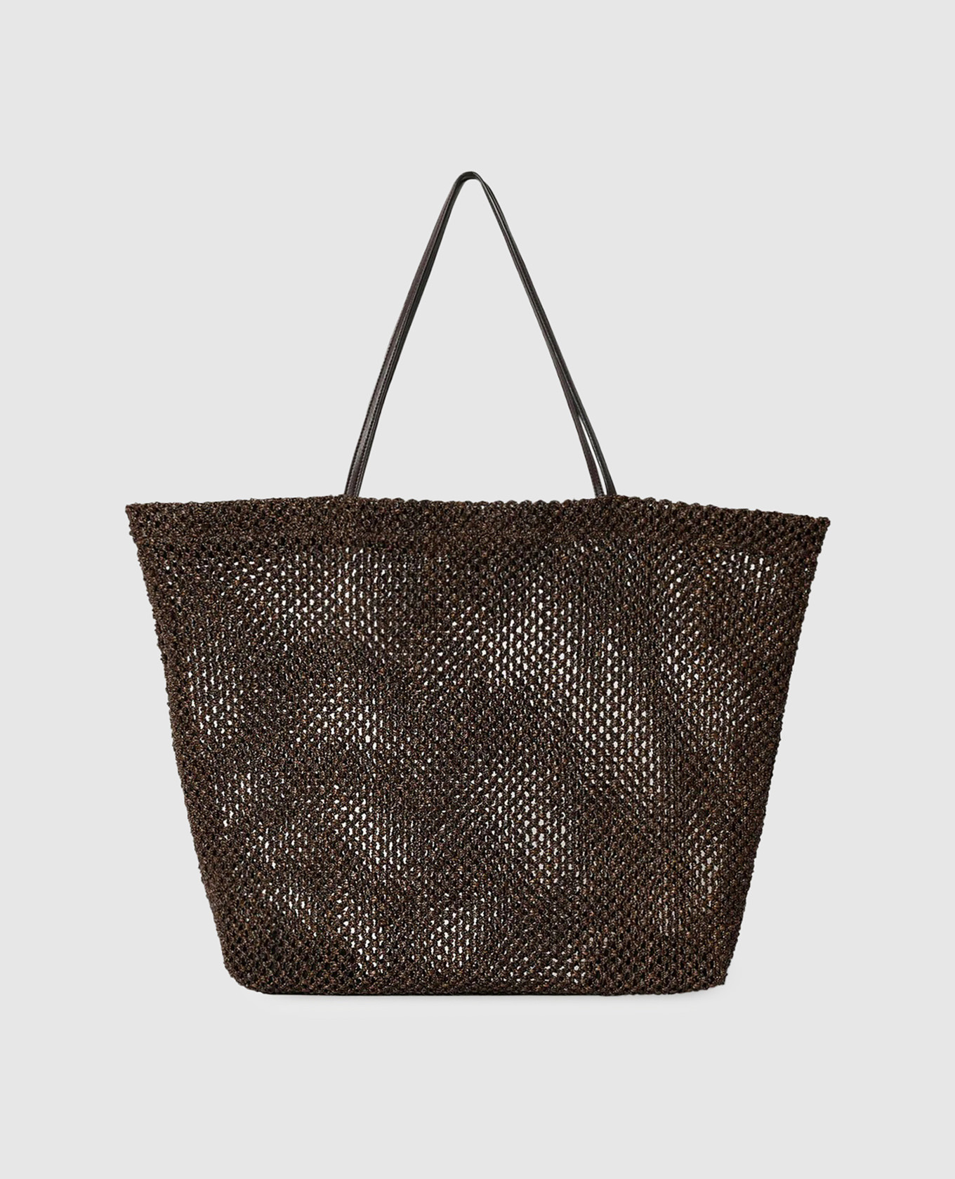 Brown woven raffia Barn bag