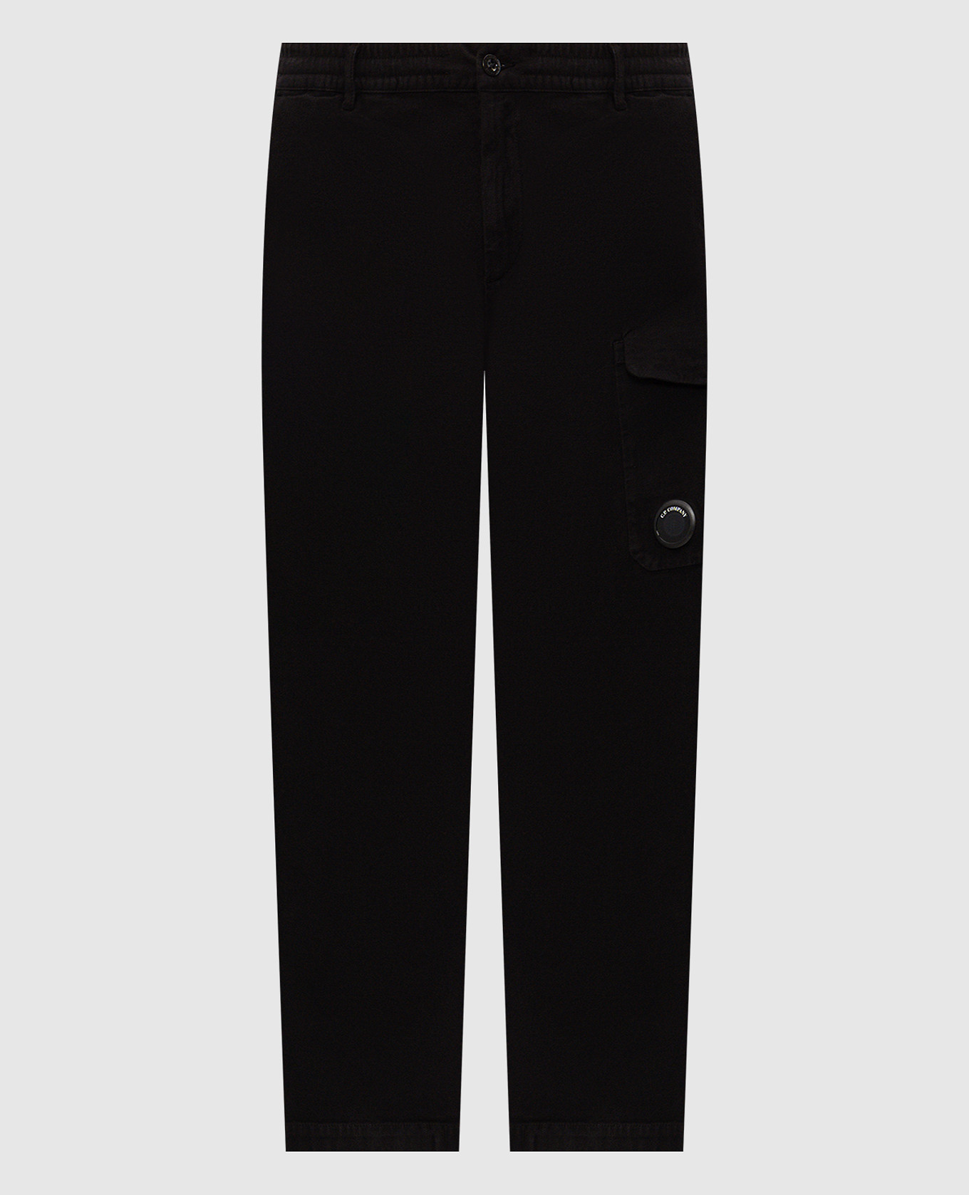 Black pants with logo patch C.P. Company