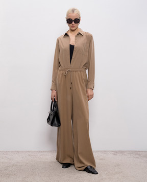 Max Mara Beige SIAMESE silk blouse MXMSIAMESE