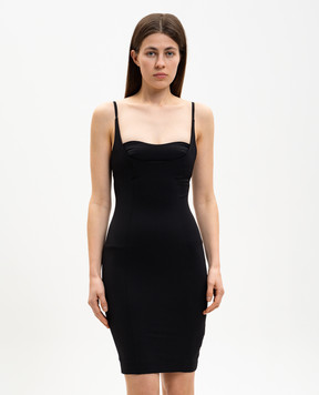 Dondup Black mini dress DA504OS0126DXXX