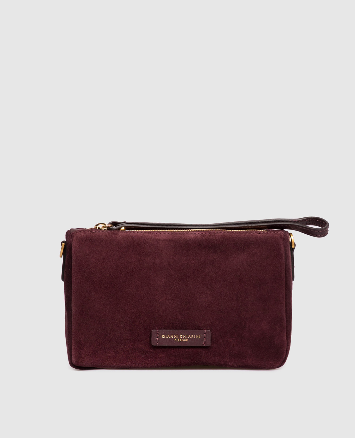 Nora burgundy suede crossbody bag