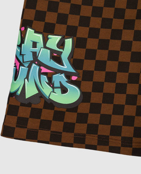 Sprayground Catch Bear Kids Brown Shorts SPY1394E