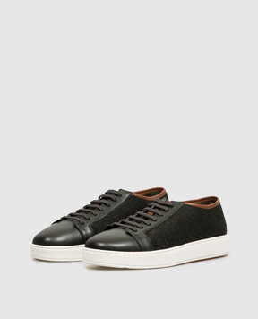 Santoni Green combination sneakers MBCD22241BARTLNL