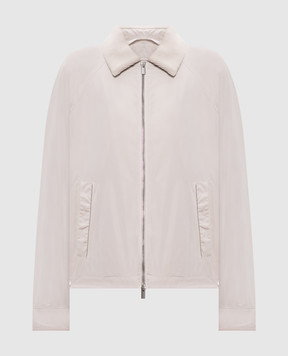 Peserico Gray jacket with monil chain A251326953B