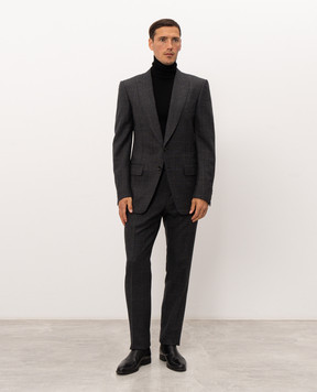 Tom Ford Gray wool check suit JLYP03W0154PLSS01W0154