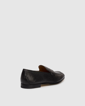 Doucal's Black leather loafers DU2983PANNUF054