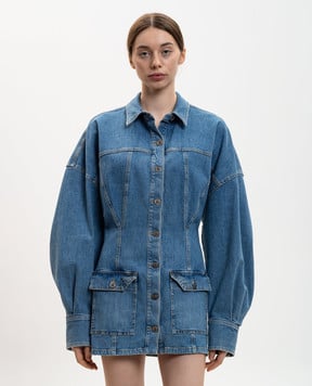 The Attico Blue denim shirt dress 260WCA00482DDS001AA