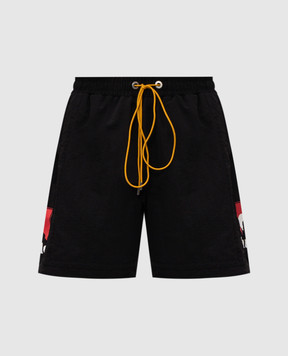 Rhude Black shorts MOONLIGHT RHPS26SH01107