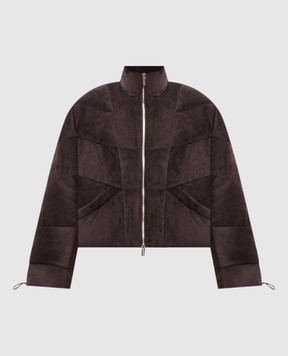 Be Florence Brown corduroy down jacket BE263