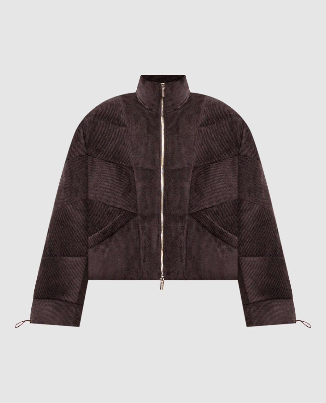 Brown corduroy down jacket