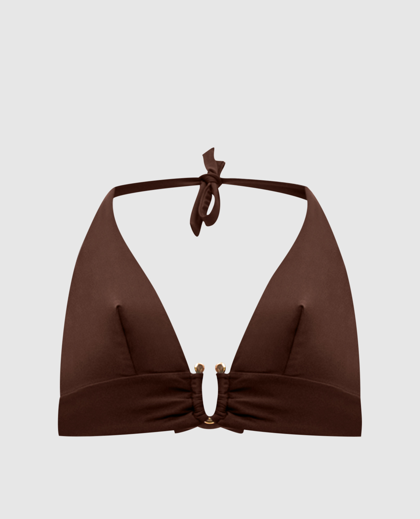 Brown swimsuit top