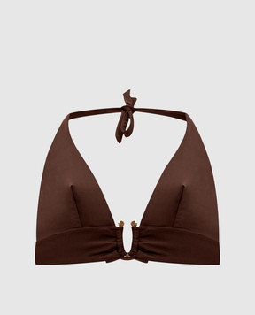 Fisico Brown swimsuit top FR80M0