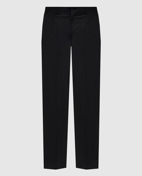 Dolce&Gabbana Black wool pants GY10MTFUBEC